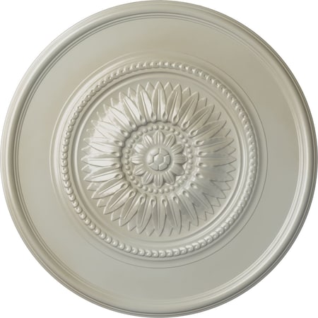 Ekena Millwork Wigan Ceiling Medallion, Hand-Painted Flash Blue, 29 3/4"OD x 1 1/2"P CM29WGFBS